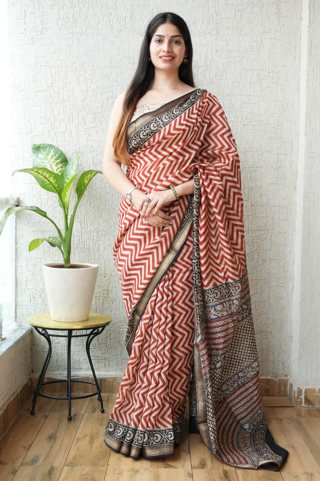 Maheshwari silk saree wholesale, hand block printed blue yellow paisley, pure silk saree by Fabtexs